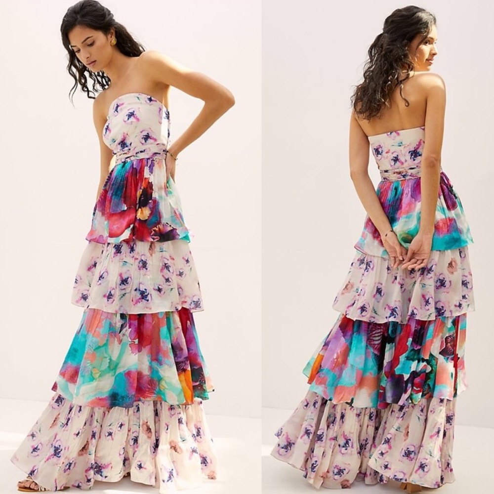 NWT, ANTHROPOLOGIE GUINEVERE MAXI DRESS